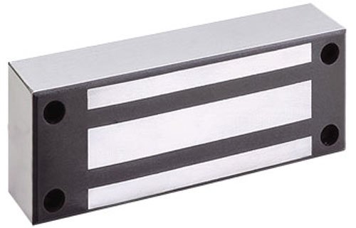 M62OS 12V & 24V DC M62 Magnalock with Offset Strike Satin Stainless Steel