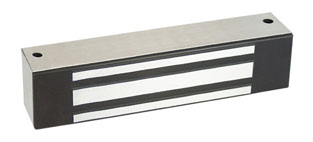 12V & 24V DC M32 Magnalock with Face Drilled - Satin Stainless Steel