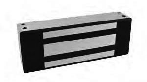 12V & 24 Volt DC M62 Magnalock with MBS - Satin Stainless Steel