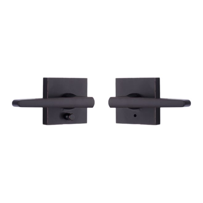 Philtower Privacy Lock with Adjustable Latch & Full Lip Strike, Oil Rubbed Bronze