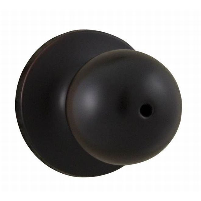 Hudson Privacy Lock with Adjustable Latch & Full Lip Strike, Oil Rubbed Bronze