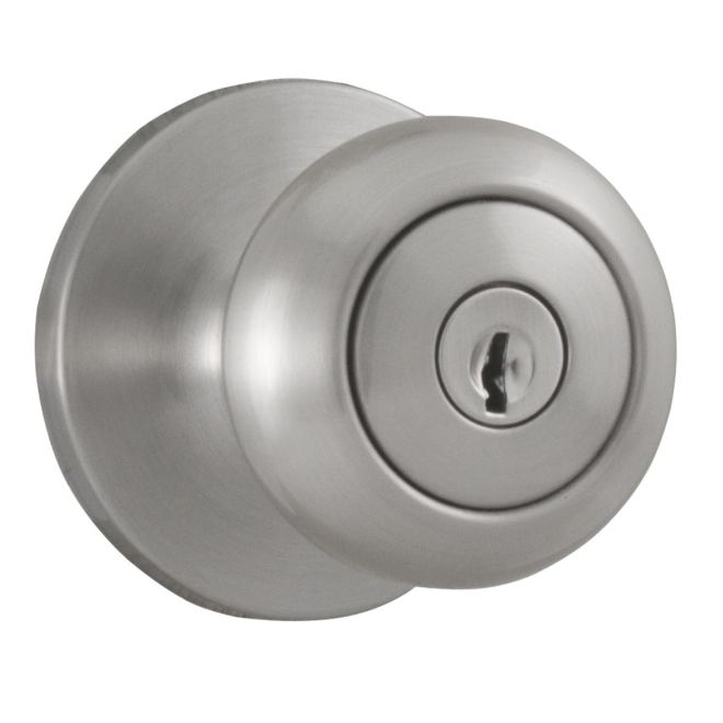 Salem Entry Lock with Adjustable Latch & Full Lip Strike, Satin Nickel