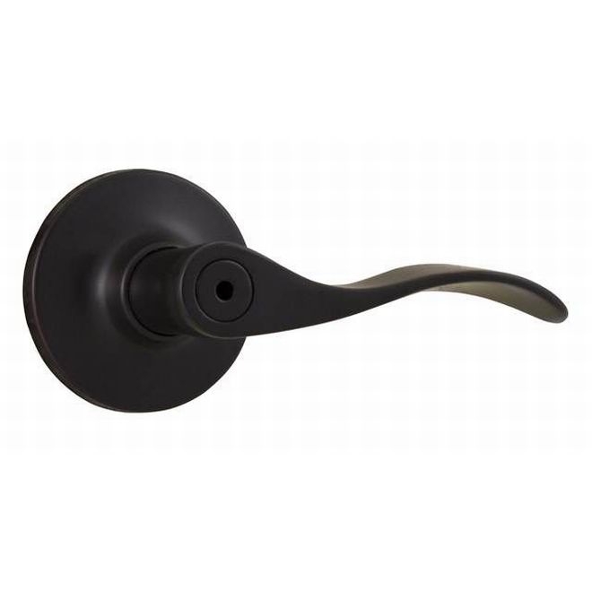 New Haven Privacy Lock with Adjustable Latch & Full Lip Strike, Oil Rubbed Bronze