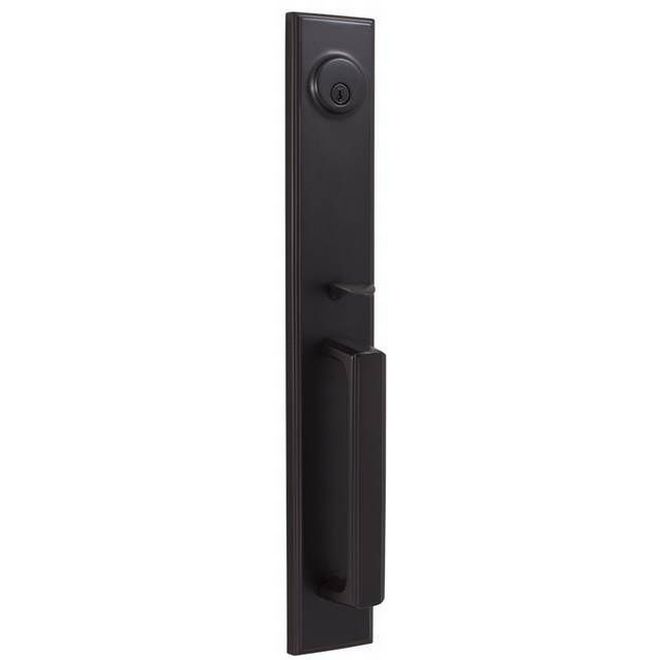 Woodward II Exterior Dummy Handleset, Oil Rubbed Bronze
