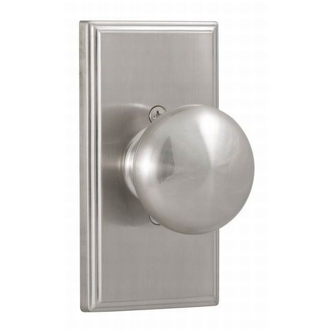 Impresa Woodward Half Dummy Lock, Satin Nickel