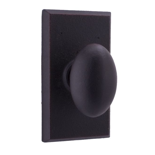 Durham Square Half Dummy Lock, Oil Rubbed Bronze