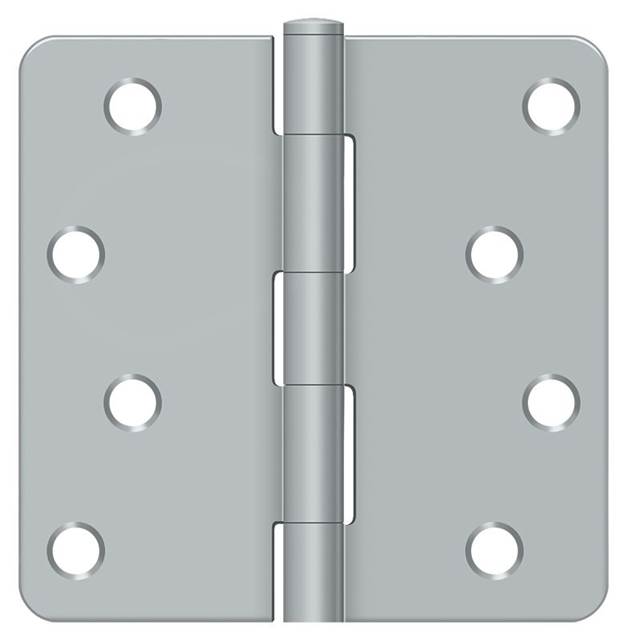 S44R426D 0.25 in. Radius Steel Hinge, Polished Chrome