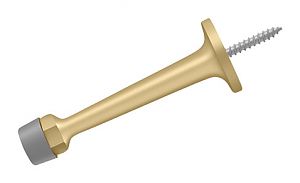 BDS30U4 3.25 in. Baseboard Door Bumper, Brushed Brass