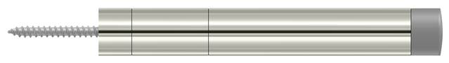 Extension Baseboard Door Bumper, Solid Brass Bright Nickel