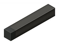 BDSS40U10B 4 in. Modern Square Baseboard Bumper, Oil-Rubbed Bronze