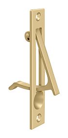 EP475U4 4 x 0.75 in. Pocket Door Edge Pull, Brushed Brass