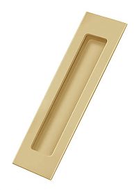 7 x 1.87 in. Rectangular Flush Pull, Brushed Brass