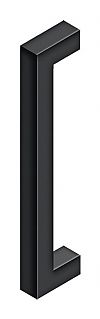 SSP1210U19 12 in. Single Side Contemporary Pull, Paint Black