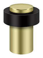 UFB7500U3-UNL 3 in. Universal Round Floor Bumper, Unlacquered Brass