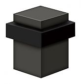 Universal Square Floor Bumper - Oil-Rubbed Bronze - 2.5 in. - Solid Brass