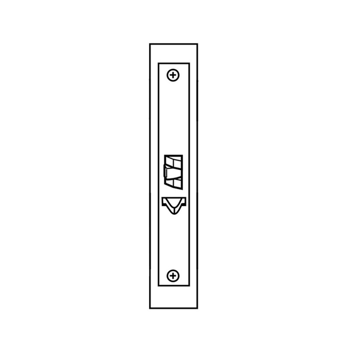 ML2010LL626 Passage Mortise Lever by Lever Lock Body Strike Front Plate & Screws, Satin Chrome