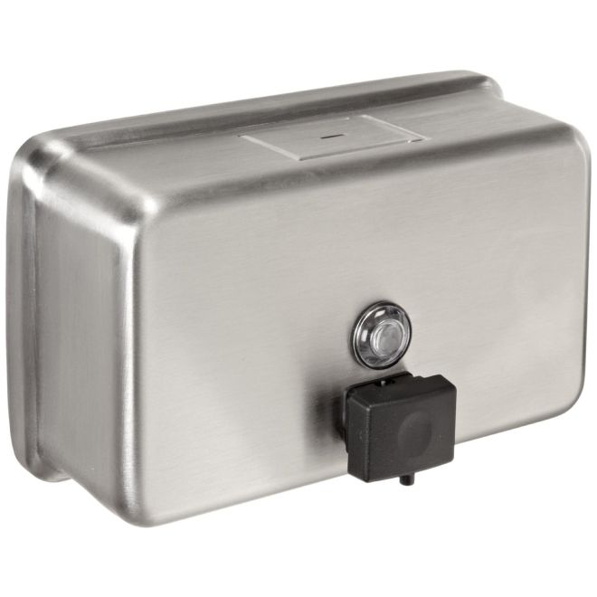 B2112 40 oz Tank Surface Mounted Soap Dispenser, Satin Stainless Steel