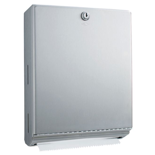 Picture of Bobrick B262 Multi Fold Paper Towel Dispenser, Satin Stainless Steel