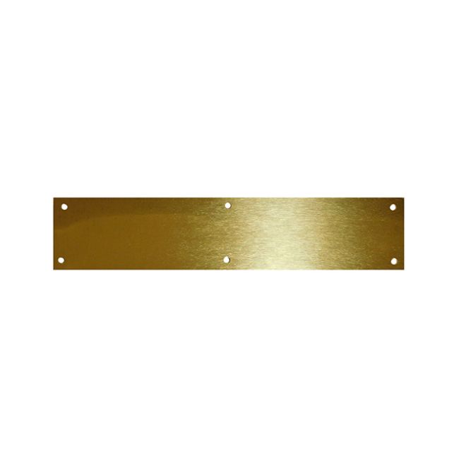 8 x 34 in. Kick Plate Brass Tone, Alumninum