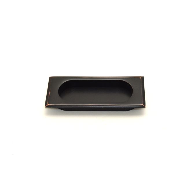 2201US10B Rectangular Flush Pull, Oil Rubbed Bronze