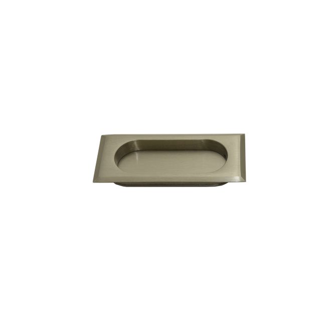 Rectangular Flush Pull, Satin Nickel