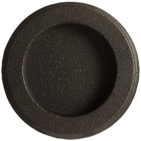 Round Flush Pull, Satin Nickel