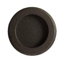 Round Flush Pull, Flat Black