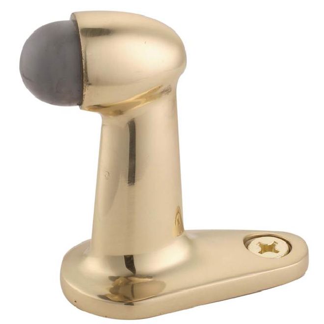 Goose Neck Door Stop, Flat Black