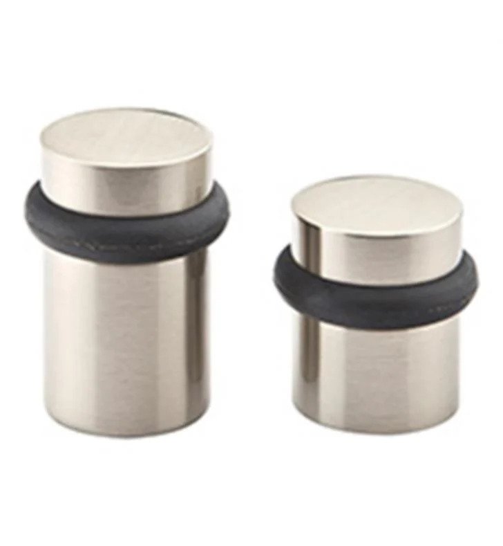 2 in. Cylinder Floor Bumper, Satin Brass