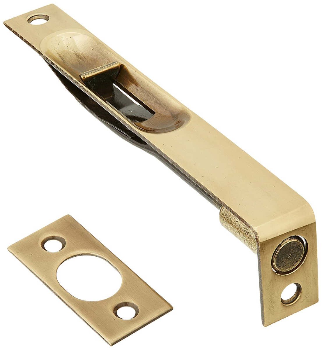 6 in. Square Corner Flush Bolt, Oil Rubbed Bronze