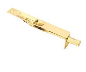 6 in. Square Corner Flush Bolt, Satin Nickel