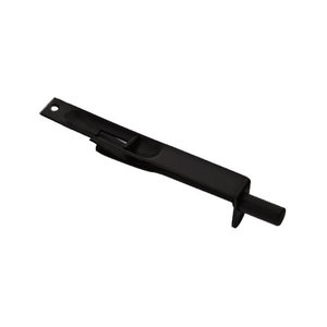 6 in. Square Corner Flush Bolt, Flat Black
