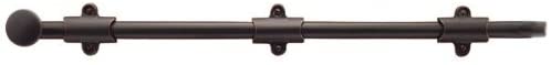18 in. Surface Bolt with 3 Strikes, French Antique Brass