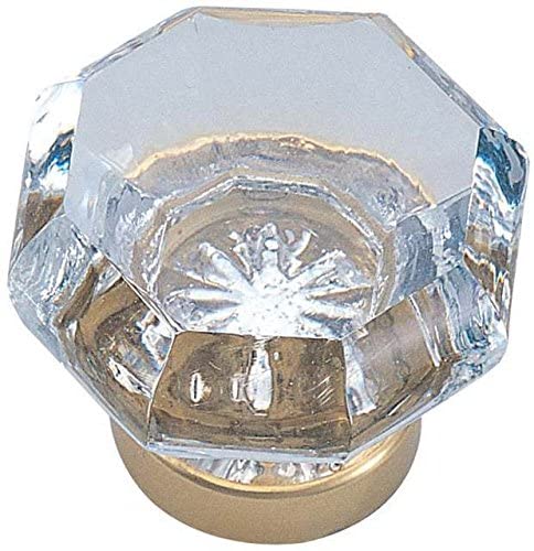 Old Town Clear 1.25 in. Cabinet Knob, Lifetime Brass