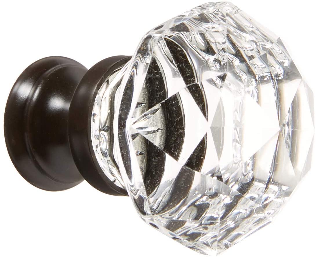 1.25 in. Diamond Cabinet Knob, Oil Rubbed Bronze