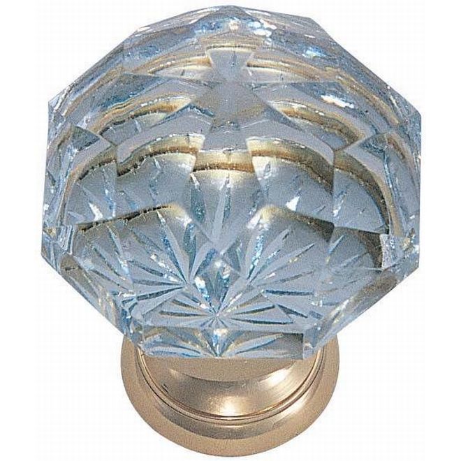 1.25 in. Diamond Cabinet Knob, French Antique Brass