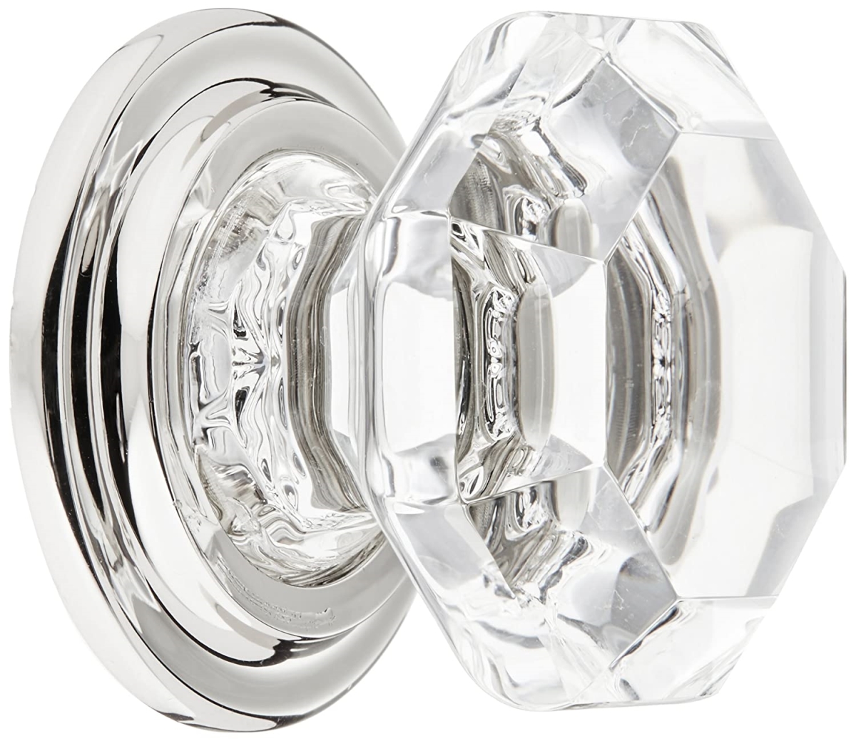 Old Town Clear 1.75 in. Cabinet Knob, Bright Nickel