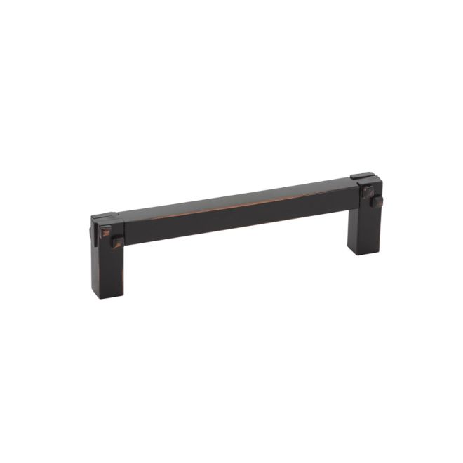 4 in. Center to Center Mortise & Tenon Cabinet Pull, Oil Rubbed Bronze
