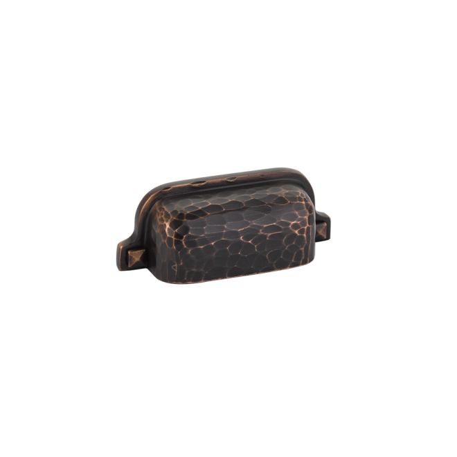 3 in. Center to Center Hammered Bin Cabinet Pull, Oil Rubbed Bronze