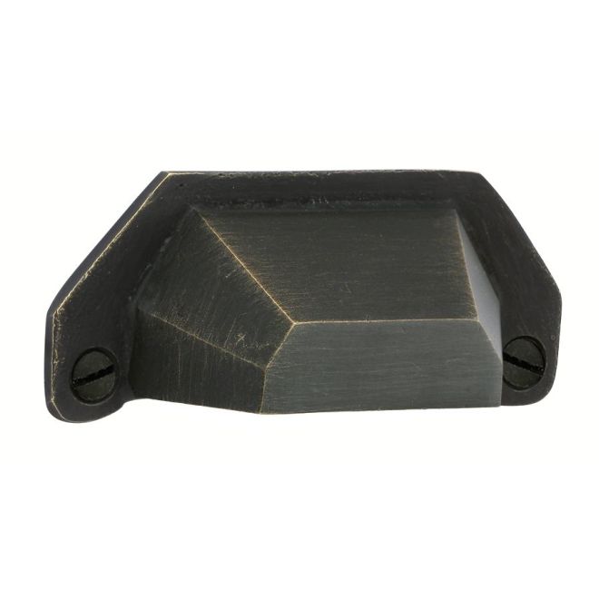 86050MB 4 in. Center to Center Bronze Bin Cabinet Pull, Medium Bronze
