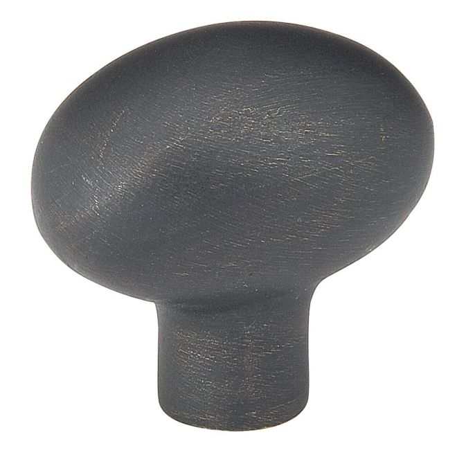 Bronze Egg 1.25 in. Cabinet Knob, Medium Bronze
