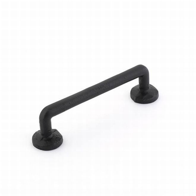 4 in. Center to Center Bronze Rod Cabinet Pull, Flat Black
