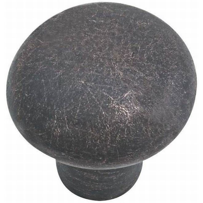 1 in. Bronze Round Cabinet Knob, Medium Bronze