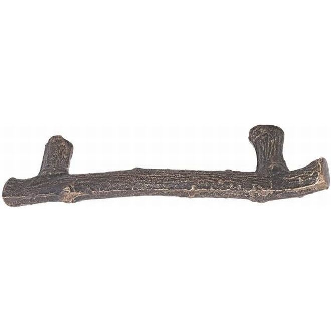 3 in. Center to Center Twig Cabinet Pull, Medium Bronze