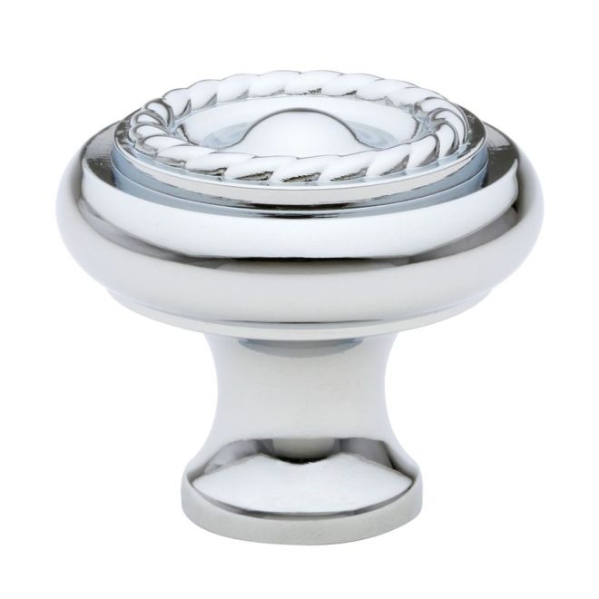 Rope 1.25 in. Cabinet Knob, Bright Chrome