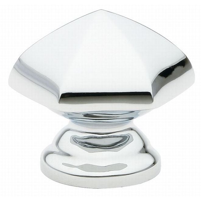 1.3 in. Hexagon Cabinet Knob, Bright Chrome