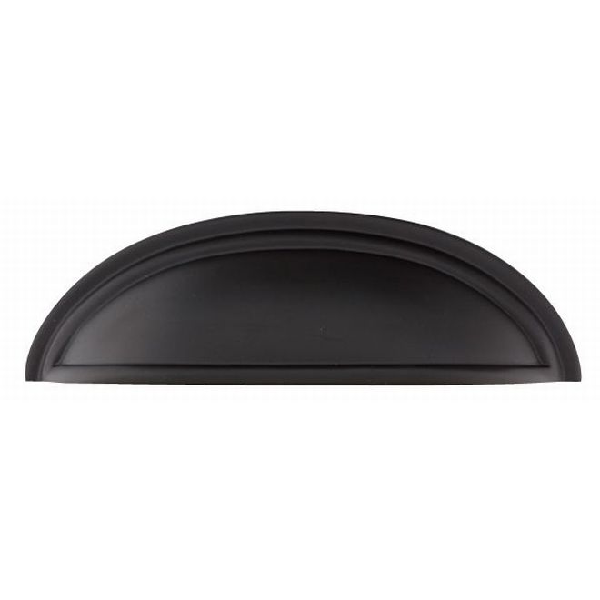 3 in. Center to Center Cup Cabinet Pull, Flat Black