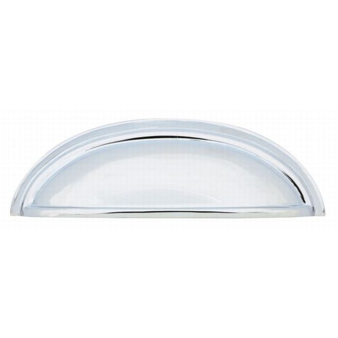 3 in. Center to Center Cup Cabinet Pull, Bright Chrome
