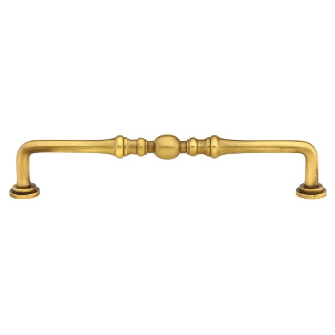 6 in. Center to Center Spindle Cabinet Pull, French Antique Brass