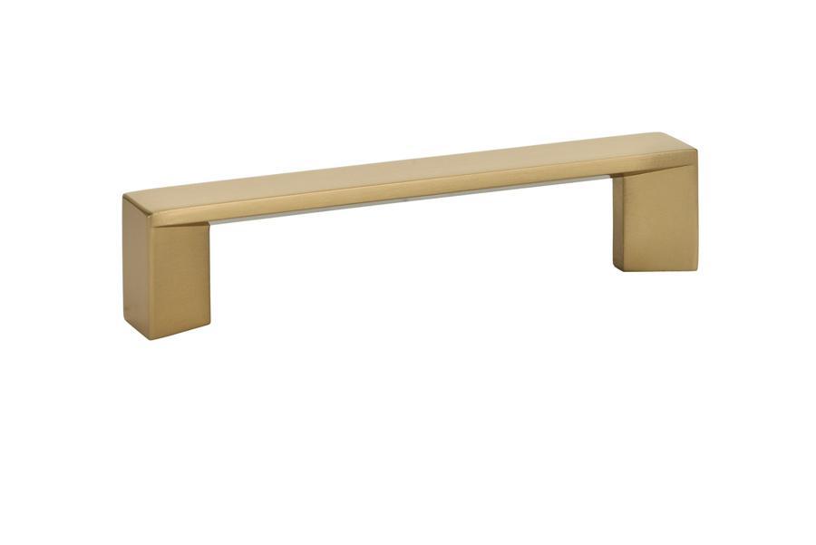 4 in. Center to Center Trinity Cabinet Pull, Satin Brass